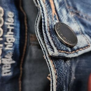 Blue Denim High-Rise Jeans